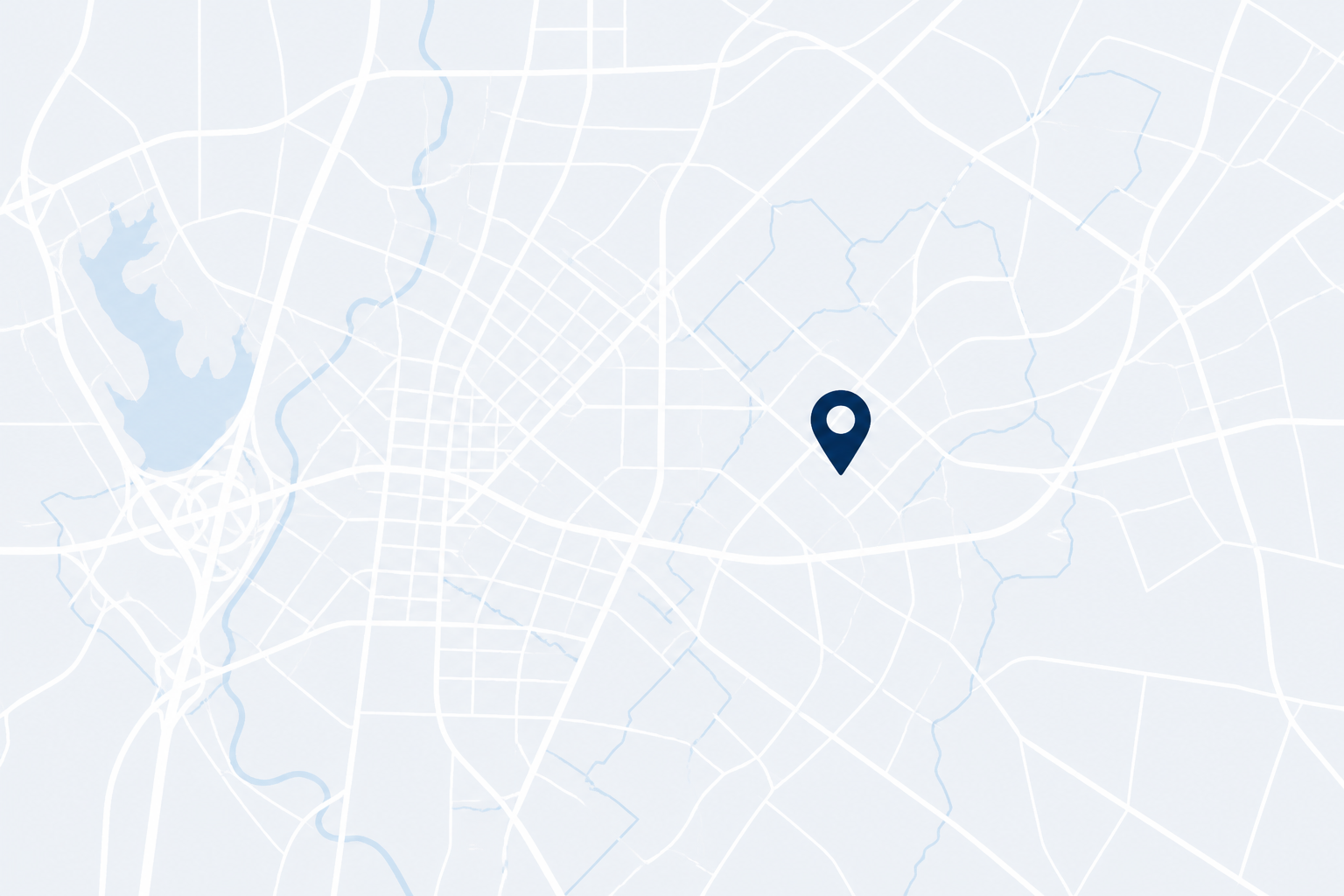 Map showing the SkyBright ABA East Dallas clinic location